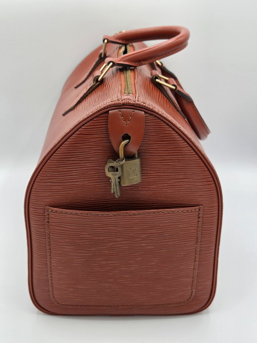 Louis Vuitton Speedy 30 – Epi Leather | Kenyan Fawn Brown | Vintage 1995 - Picture 6 of 12